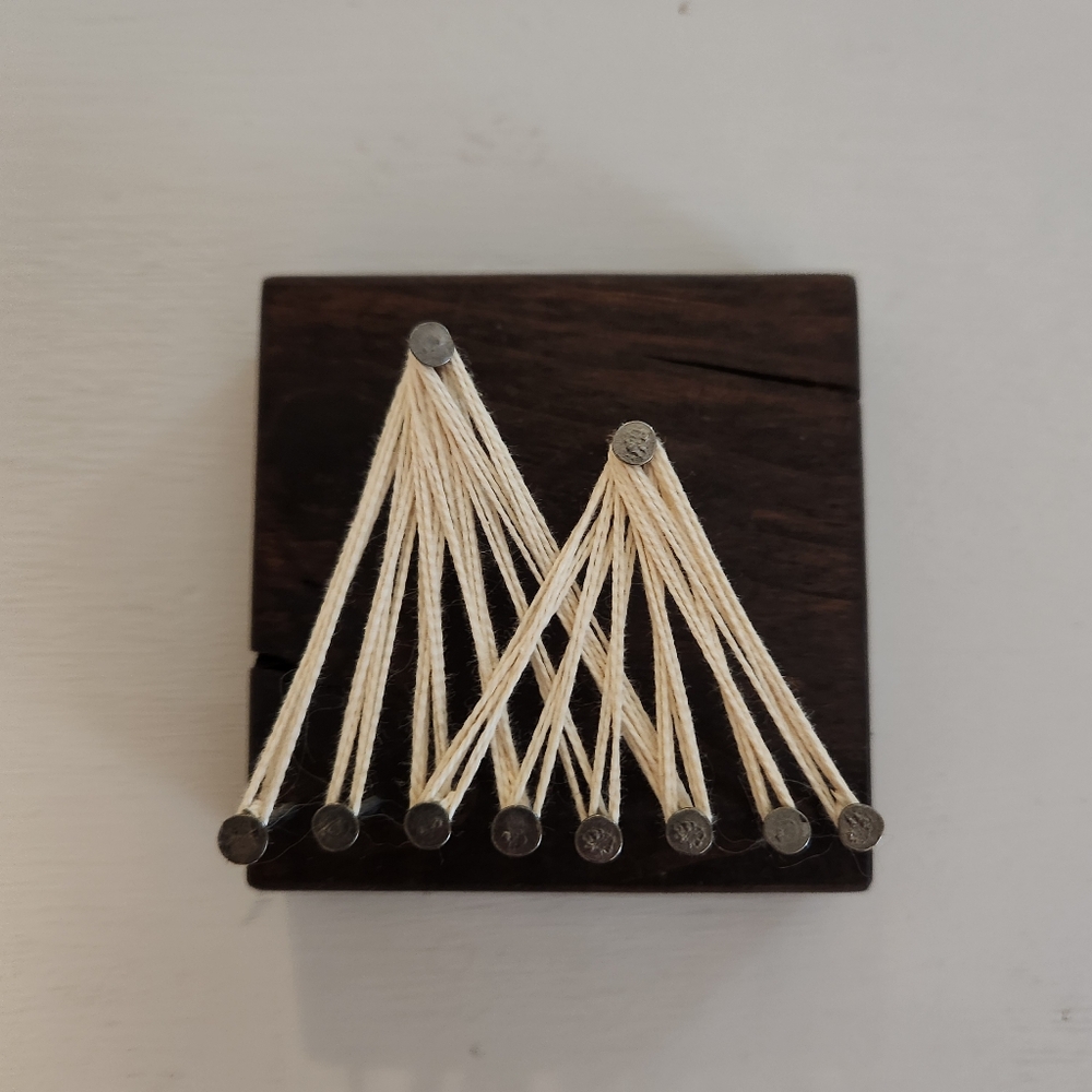 Mini Mountain Peak String Art